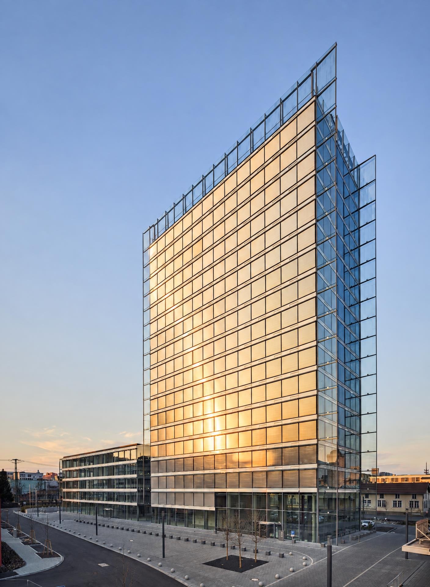 Architekturaufnahme des Hegau Towers